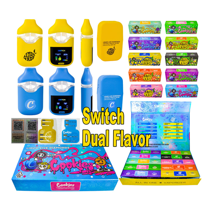 Cookies 2g Switch Dual Chamber Disposable Vapes (800 Units / Per Lot)