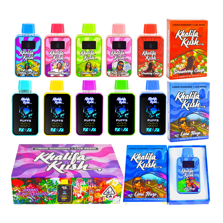 Khalifa Kush 2g Disposable Vapes 2ml (500 Units / Per Lot)