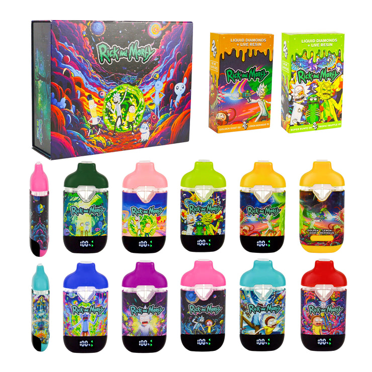 Rick and Morty 2g Switch Dual Chamber Disposable Vapes (500 Units / Per Lot)