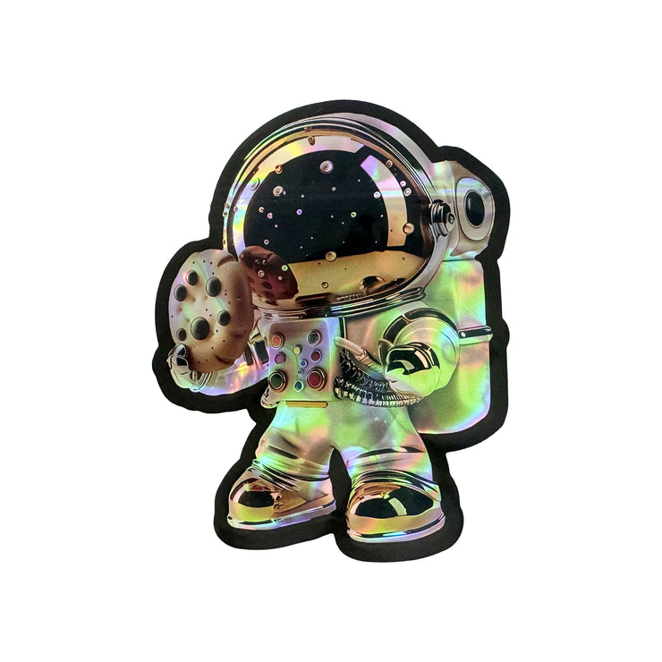 Astronaut 3.5g Holographic Die Cut Shape Bag (500 Units / Per Lot)