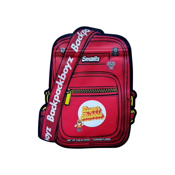 Back Packboys Zuper Bubble 3.5g Holographic Bag with Matching Box Design (500 Units / Per Lot)