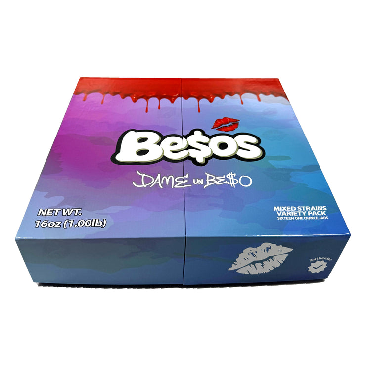 Besos Variety 1lb Concentrate Jars [1 Box / 16 Jars = 1 lb] (10 Units / Per Lot)