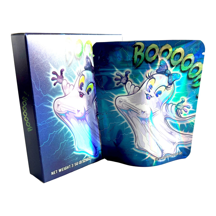 Booooob 3.5g Holographic Bag with Matching Box Design (500 Units / Per Lot)