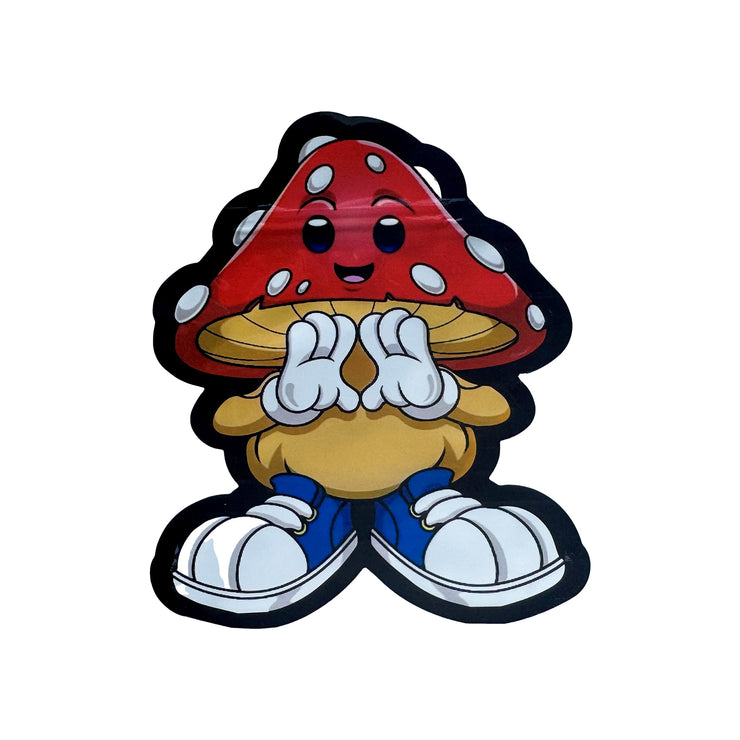 Cartoon Character Mushroom3.5g Holographic Bag with Matching Box Design (500 Units / Per Lot)