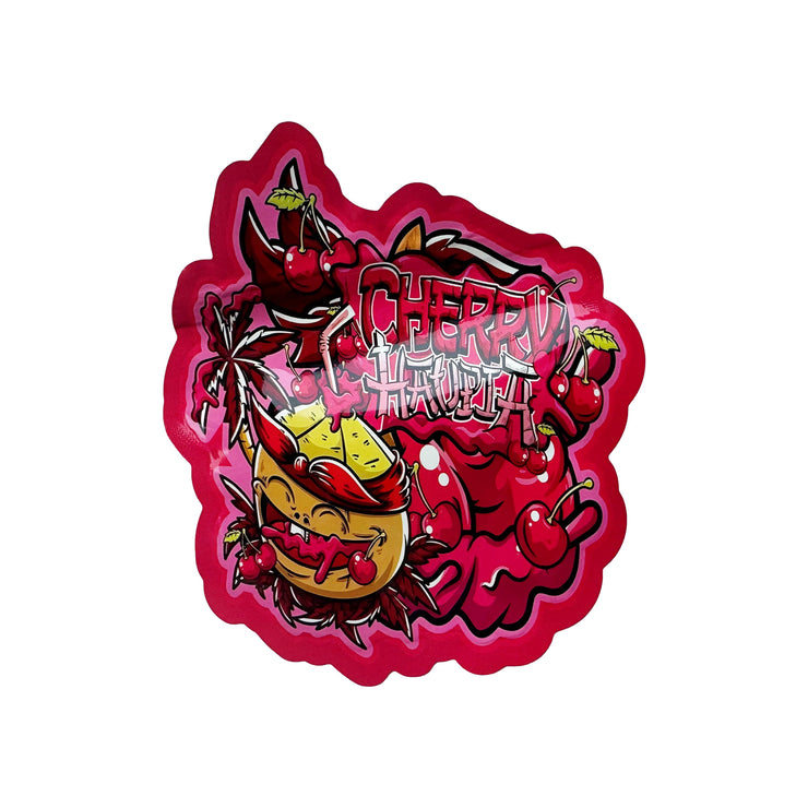 Cherry Haupia 3.5g Holographic Die Cut Shape Bag (500 Units / Per Lot)