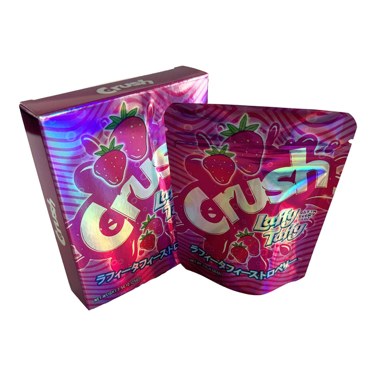 Crush Laffy Taffy 3.5g Holographic Bag with Matching Box Design (500 Units / Per Lot)