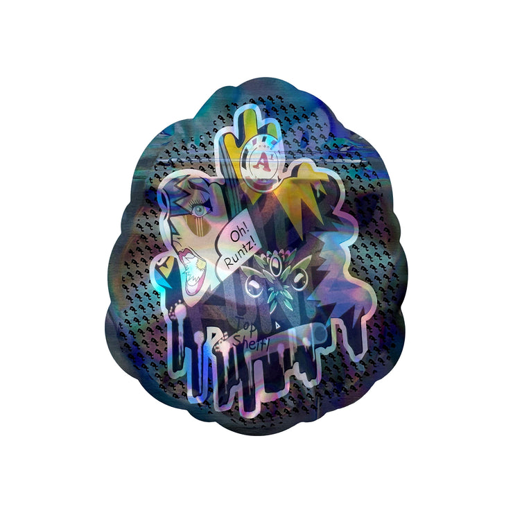 Don Merfos Super Runtz 3.5g Holographic Die Cut Shape Bag (500 Units / Per Lot)