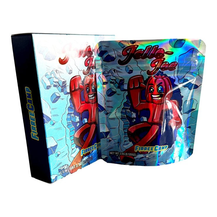 Firree Camp Jelle Joe 3.5g Holographic Bag with Matching Box Design (500 Units / Per Lot)