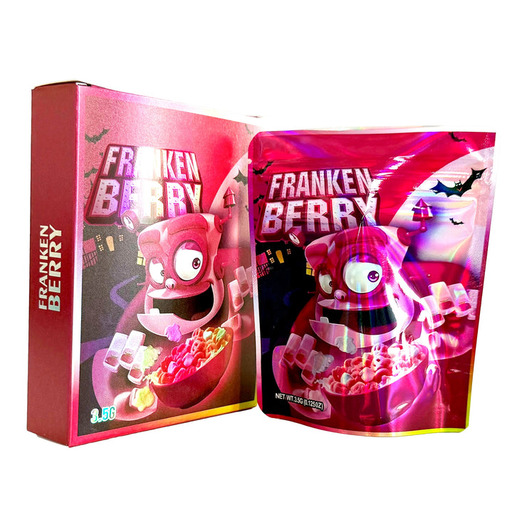 Franken Berry 3.5g Holographic Bag with Matching Box Design (500 Units / Per Lot)