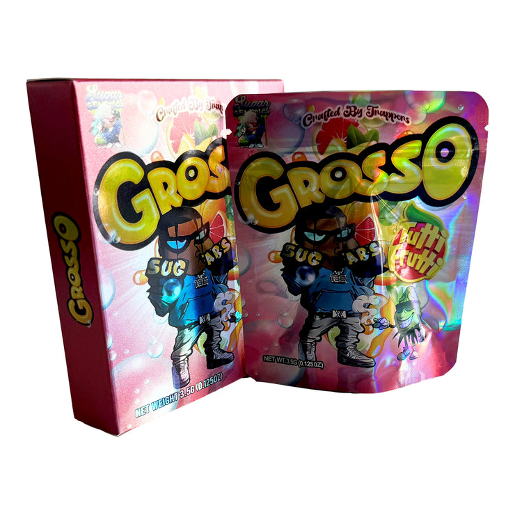 Grosso Tutti Frutti 3.5g Holographic Bag with Matching Box Design (500 Units / Per Lot)