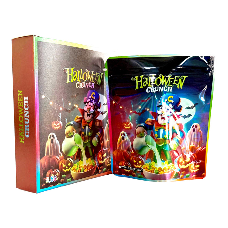 Halloween Crunch 3.5g Holographic Bag with Matching Box Design (500 Units / Per Lot)
