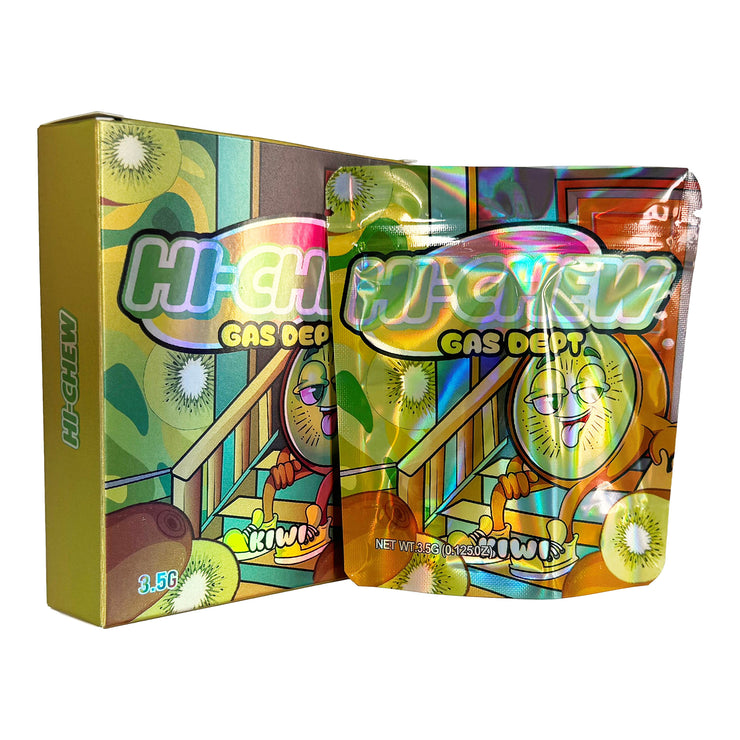 Hi Chew Gas Dept 3.5g Holographic Bag with Matching Box Design (500 Units / Per Lot)