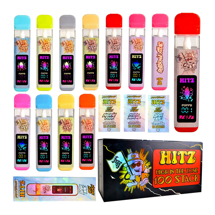HITZ 2G Gen 7 Disposable Vapes with LED Screen (500 Units / Per Lot)