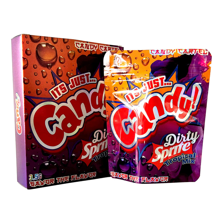 Its Just Candy Dirty Sprite 3.5g Holographic Bag with Matching Box Design (500 Units / Per Lot)