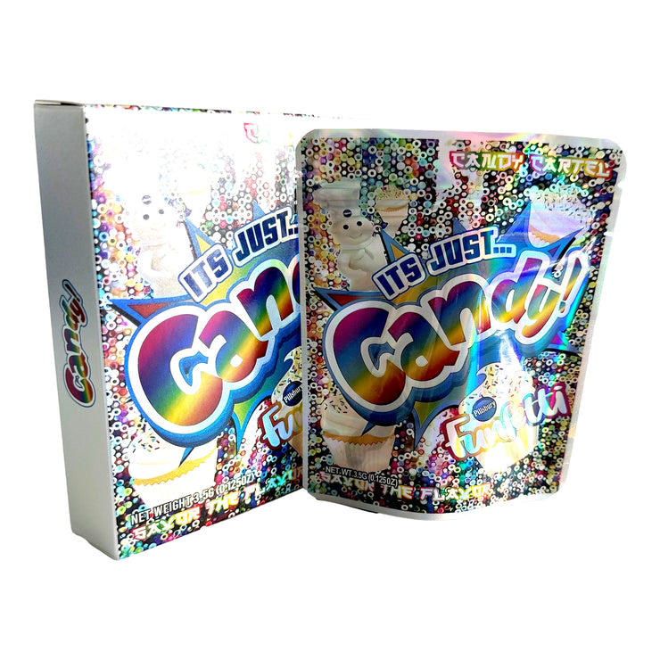 Its Just Candy Funfetti 3.5g Holographic Bag with Matching Box Design (500 Units / Per Lot)