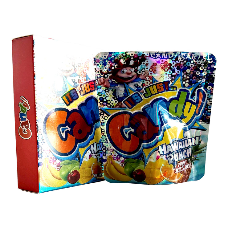 Its Just Candy Hawaiian Punch 3.5g Holographic Bag with Matching Box Design (500 Units / Per Lot)
