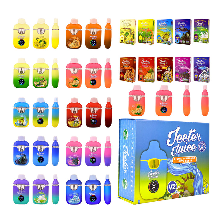Jeeter V2 Screen Display 2g Disposable Vapes (500 Units / Per Lot)