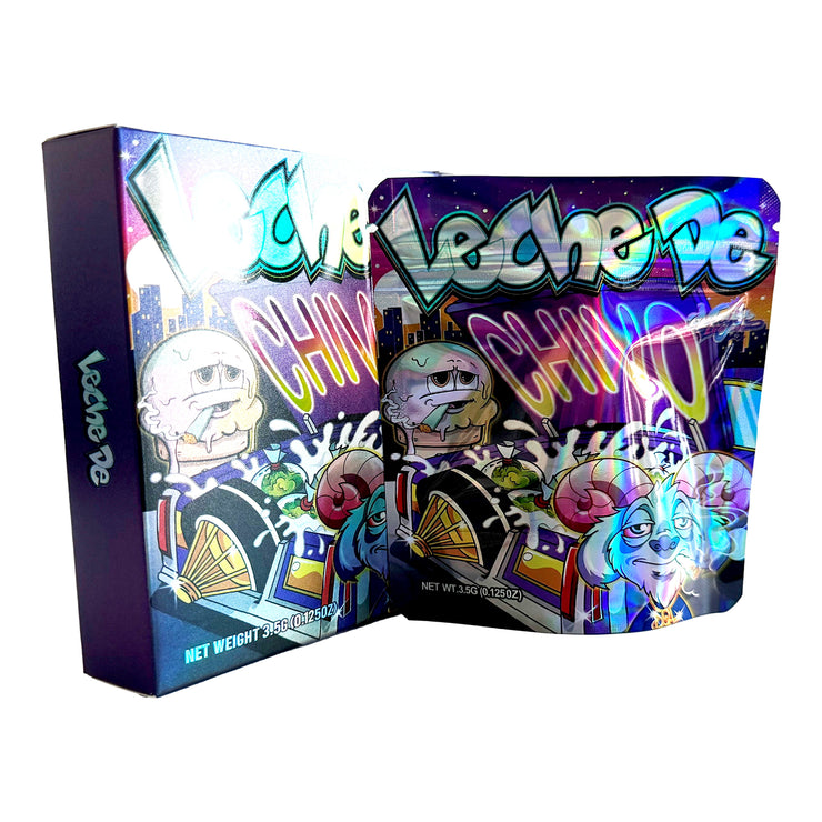 Leche De Chivo 3.5g Holographic Bag with Matching Box Design (500 Units / Per Lot)