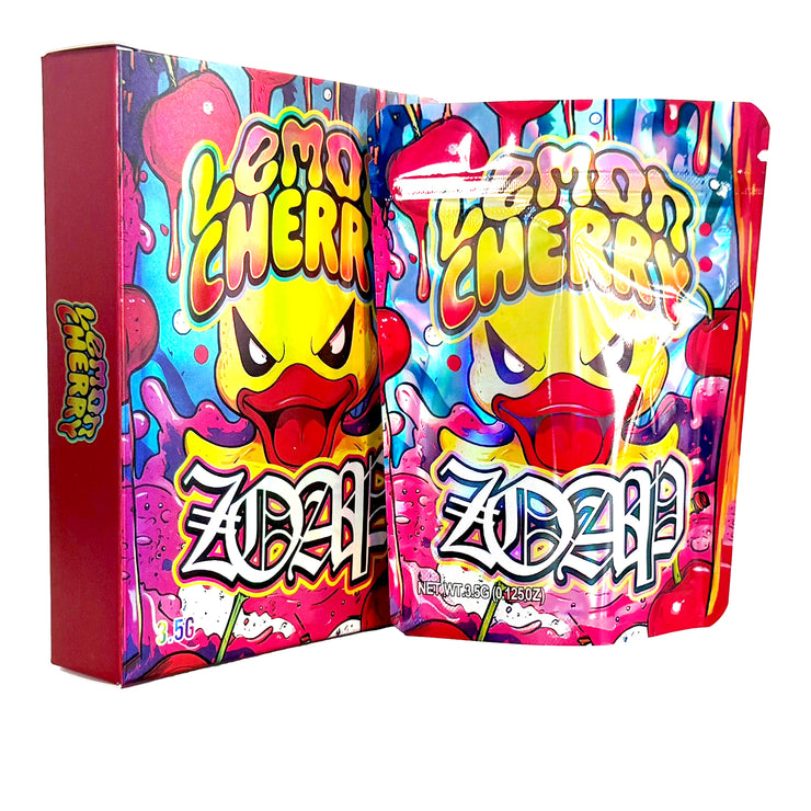 Lemon Cherry Zoap 3.5g Holographic Bag with Matching Box Design (500 Units / Per Lot)