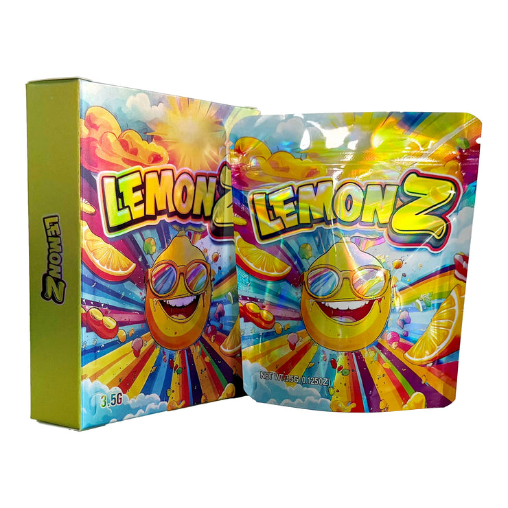Lemonz 3.5g Holographic Bag with Matching Box Design (500 Units / Per Lot)