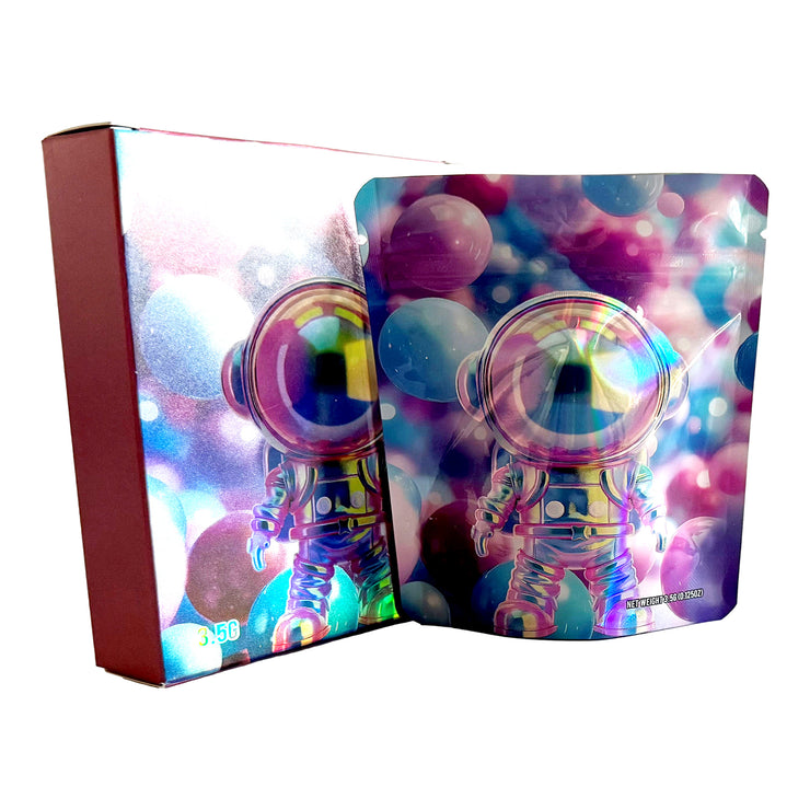 Mauritius 3.5g Holographic Bag with Matching Box Design (500 Units / Per Lot)