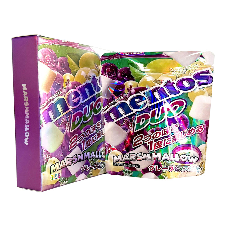 Mentos duo marshmallow 3.5g Holographic Bag with Matching Box Design (500 Units / Per Lot)