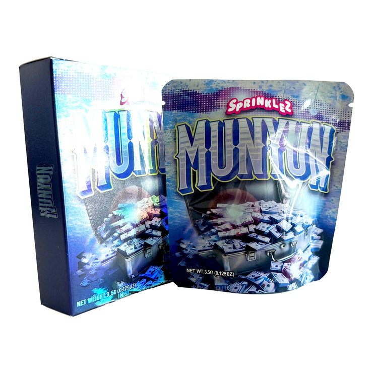 Sprinklez Munyun 3.5g Holographic Bag with Matching Box Design (500 Units / Per Lot)