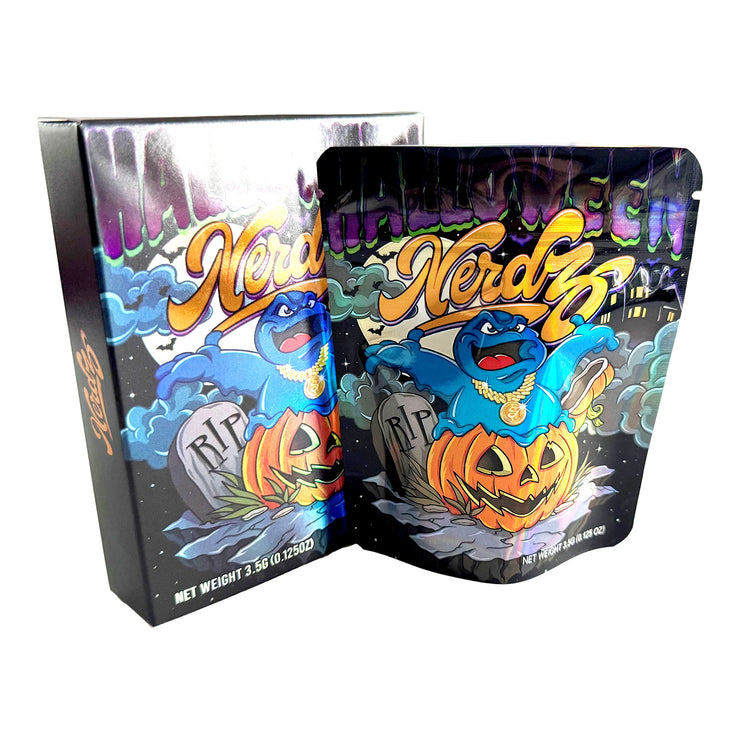 Nerdzo 3.5g Holographic Bag with Matching Box Design (500 Units / Per Lot)