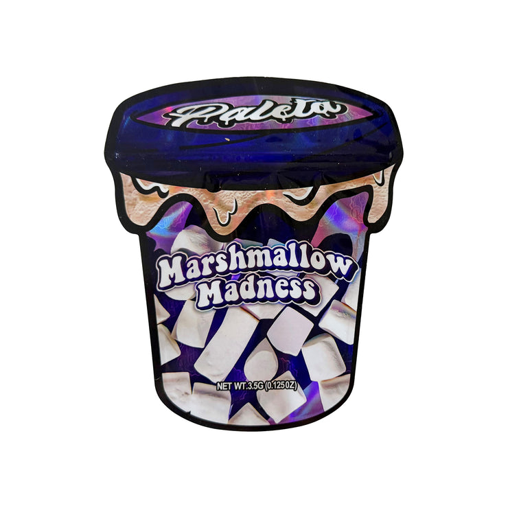 Paleta Marshmallow Madness 3.5g Holographic Die Cut Shape Bag (500 Units / Per Lot)