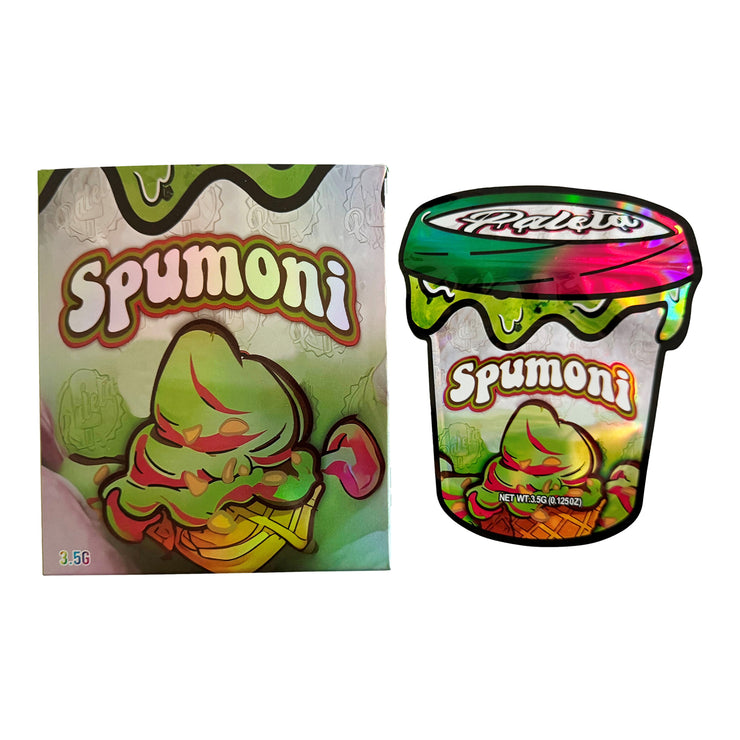 Paleta Spumoni 3.5g Holographic Bag with Matching Box Design (500 Units / Per Lot)
