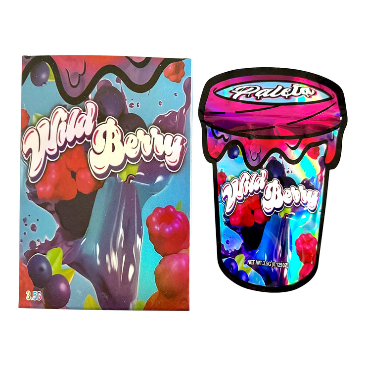 Paleta Wild Berry 3.5g Holographic Bag with Matching Box Design (500 Units / Per Lot)