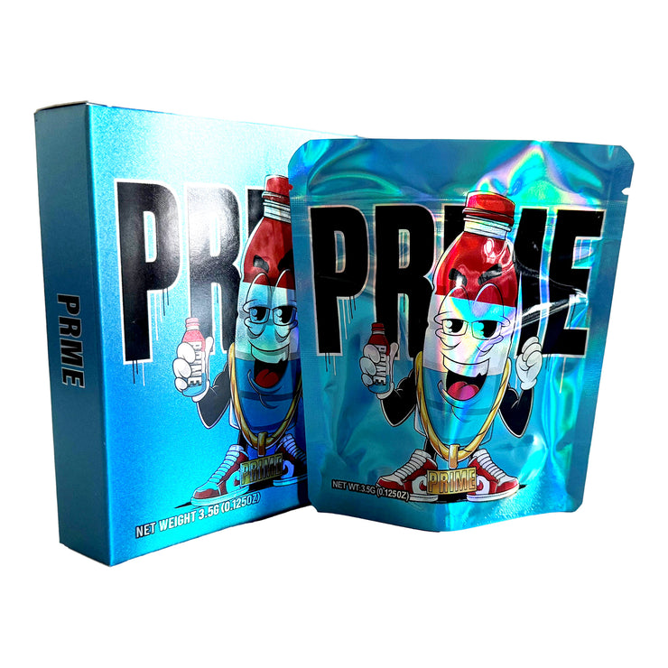 Prime 3.5g Holographic Bag with Matching Box Design (500 Units / Per Lot)