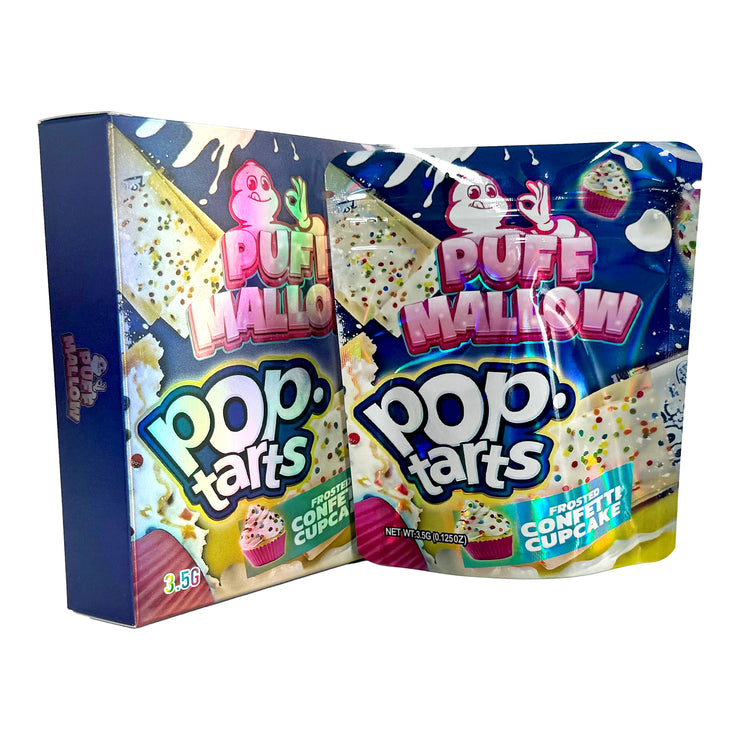 Puff Mallow Pop Tarts 3.5g Holographic Bag with Matching Box Design (500 Units / Per Lot)