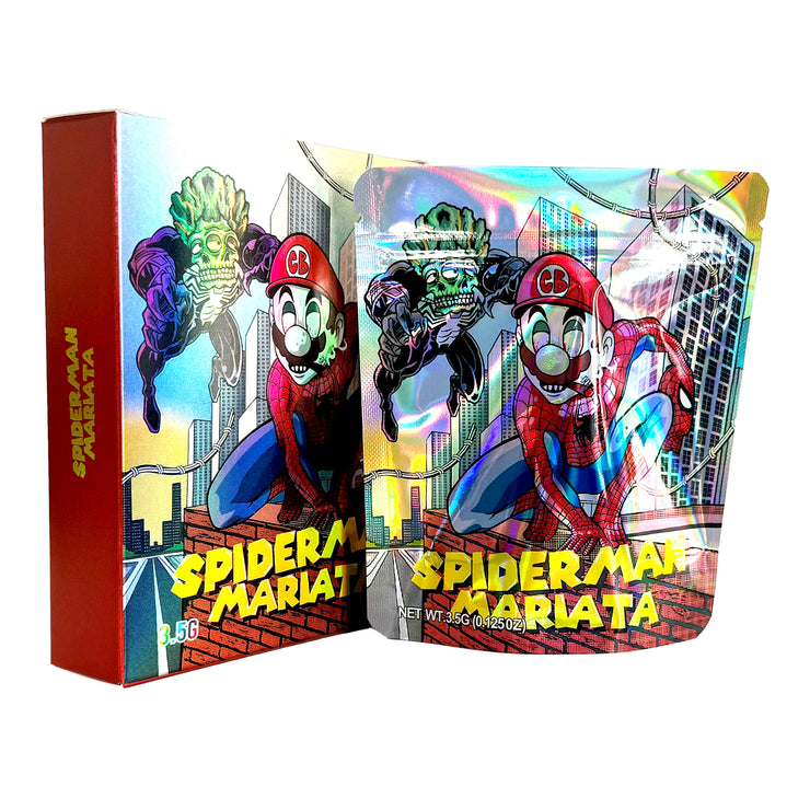 Spiderman Mariata 3.5g Holographic Bag with Matching Box Design (500 Units / Per Lot)