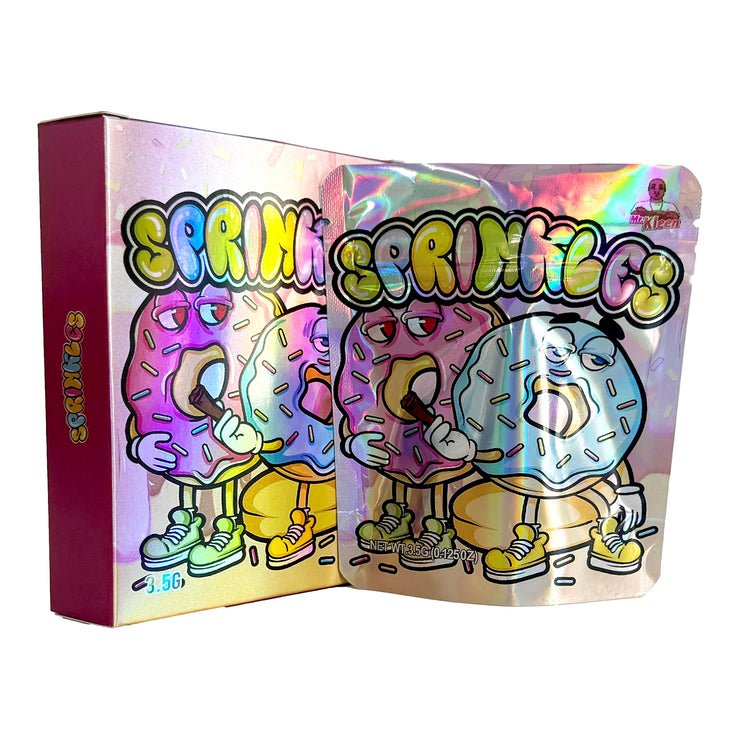 Sprinkles 3.5g Holographic Bag with Matching Box Design (500 Units / Per Lot)