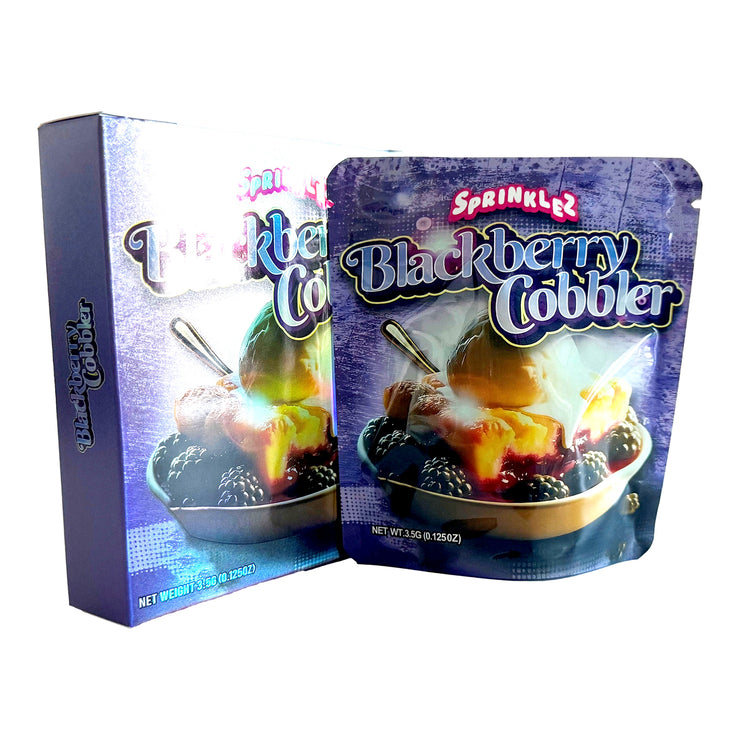 Sprinklez Blackberry Cobbler 3.5g Holographic Bag with Matching Box Design (500 Units / Per Lot)