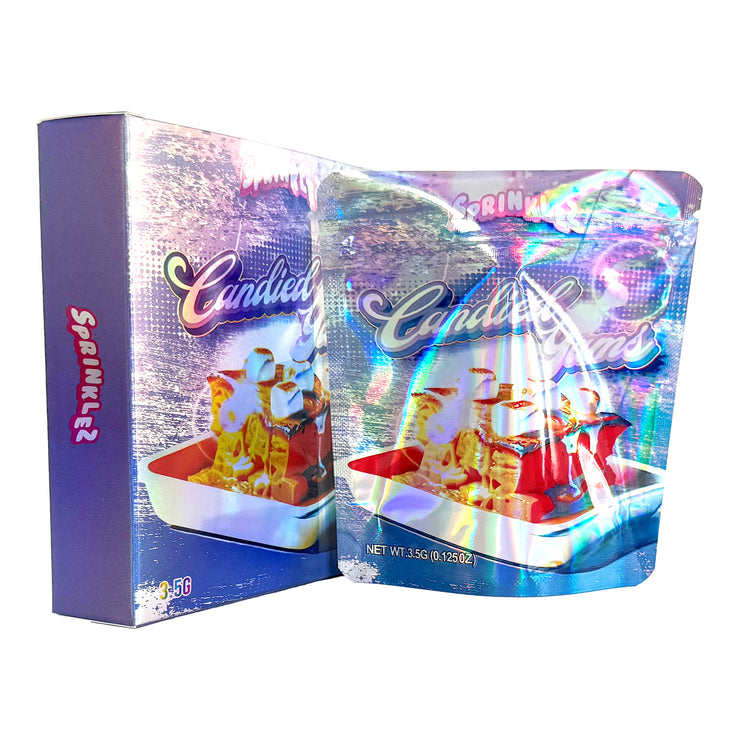 Sprinklez Candied 3.5g Holographic Bag with Matching Box Design (500 Units / Per Lot)