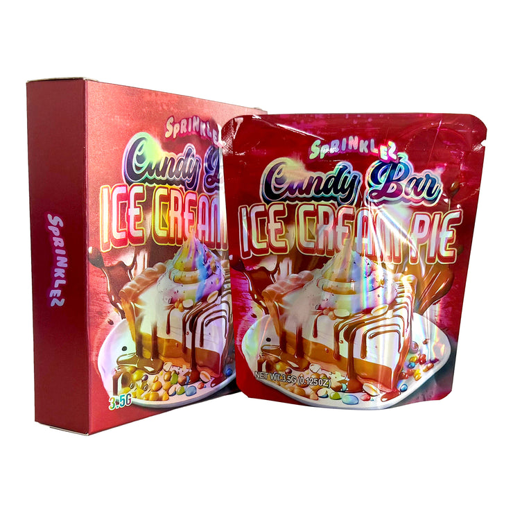 Sprinklez Candy Bar Ice Cream Pie 3.5g Holographic Bag with Matching Box Design (500 Units / Per Lot)