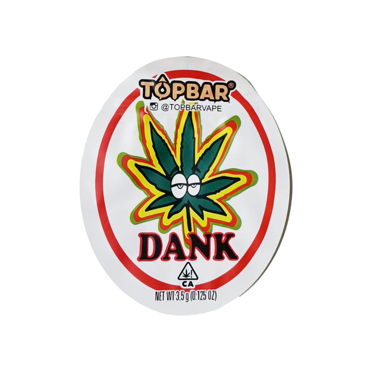 Topbar Dank 3.5g Holographic Die Cut Shape Bag (500 Units / Per Lot)