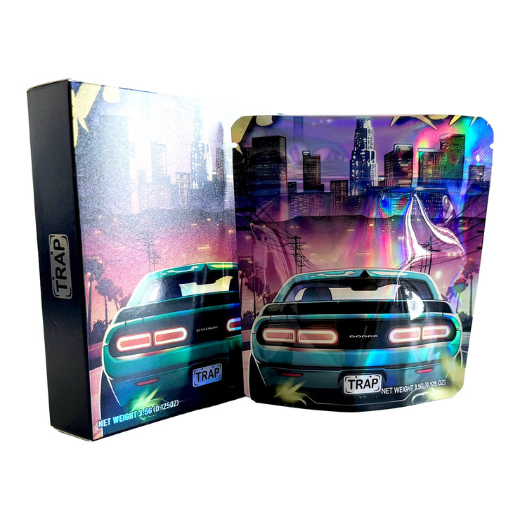 Trap 3.5g Holographic Bag with Matching Box Design (500 Units / Per Lot)