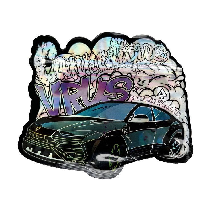 Vrus Premium Cannabis Flower 3.5g Holographic Bag with Matching Box Design (500 Units / Per Lot)
