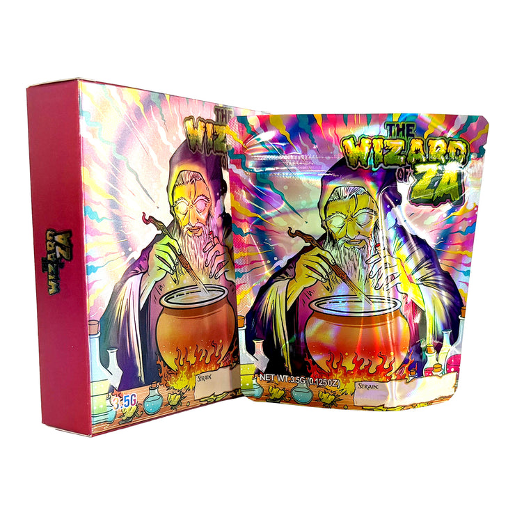 The Wizard Of Za 3.5g Holographic Bag with Matching Box Design (500 Units / Per Lot)