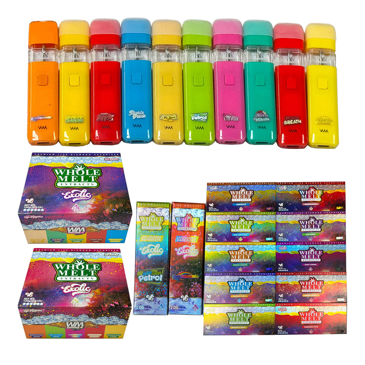 Whole Melt Exotic Edition 2g Disposable Vapes V6 (500 Units / Per Lot)
